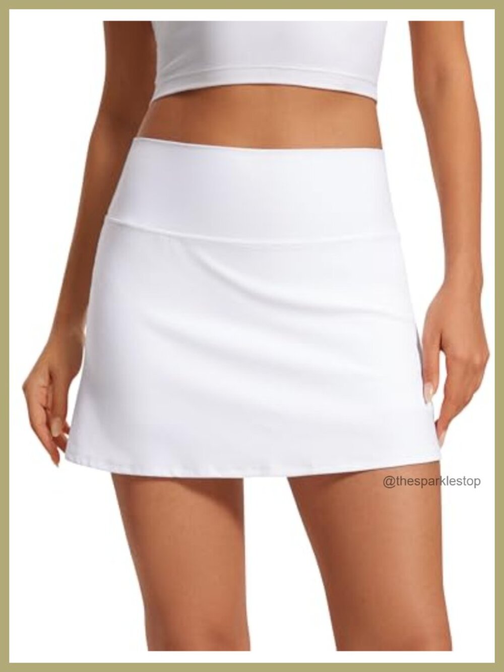 Women's A-Line Skort with Built-in Shorts and Pockets, High Waisted, Ultra Soft